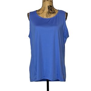 Light Blue Sleeveless Outdoor Sports Fishing Top XL